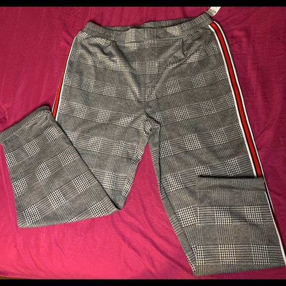 Stretchy Plaid Dress Pants - Picture 2 of 4